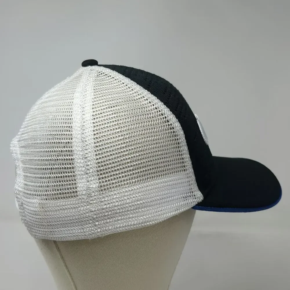 Trucker Hat Black White Blue One Size United Rentals Logo Mesh Snapback hat